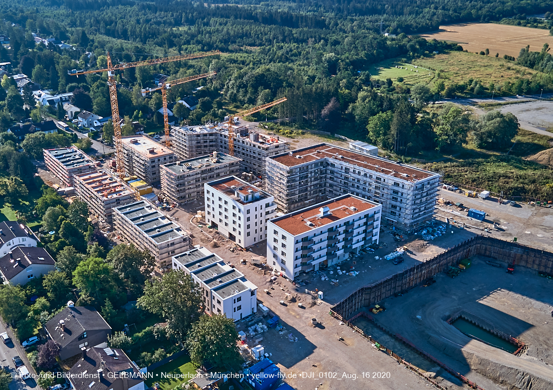 16.08.2020 - Baustelle Alexisquartier in Neuperlach