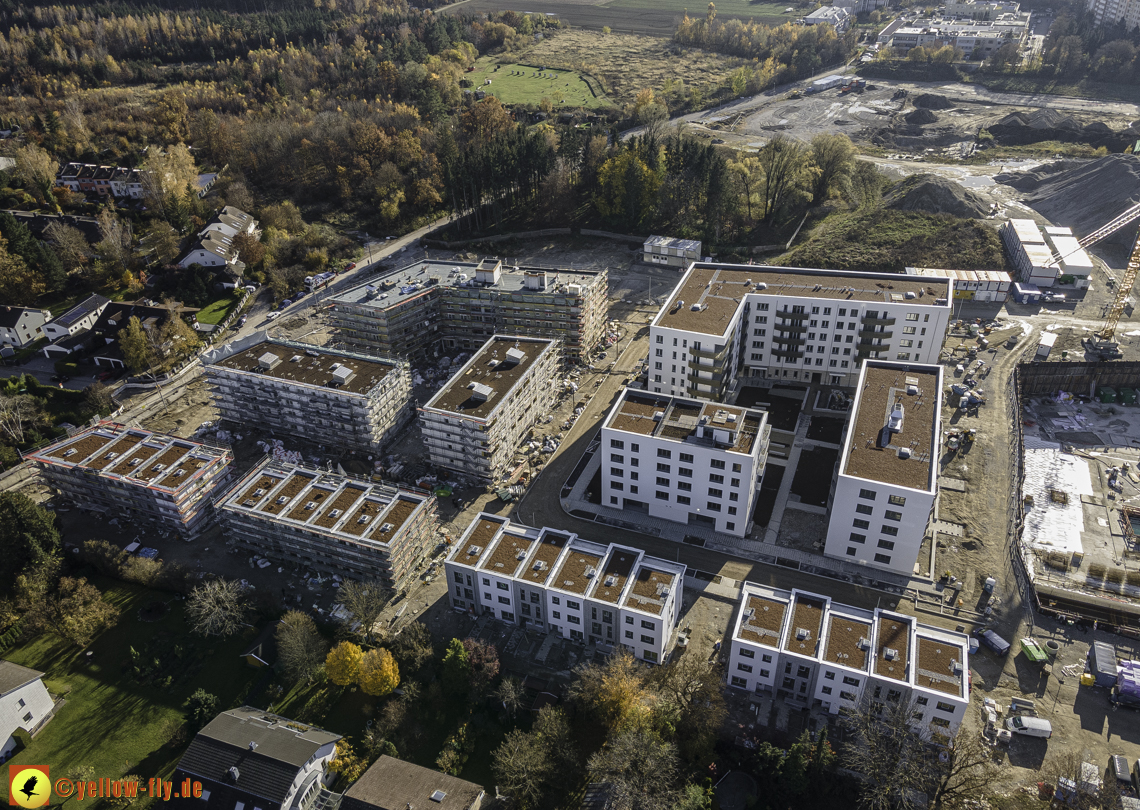 07.11.2020 - Baustelle Alexisqaurtier und Pandion Verde am Karl-Marx-Ring in Neuperlach