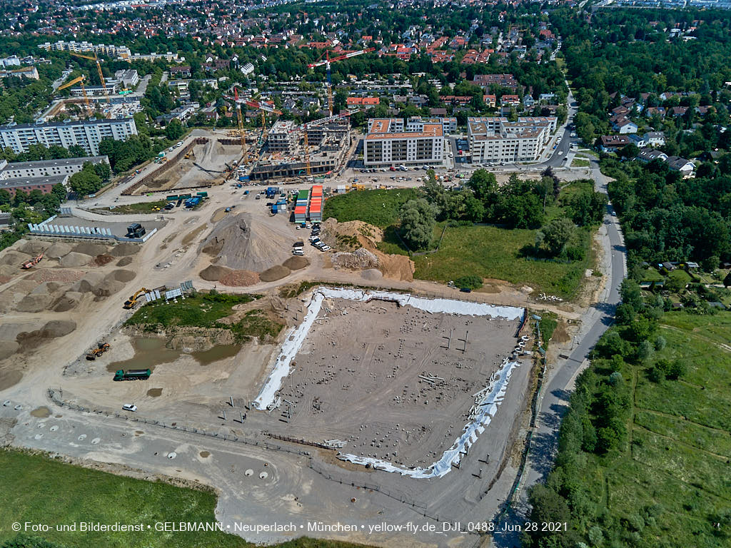 28.06.2021 - Baustelle Pandionverde in Neuperlach