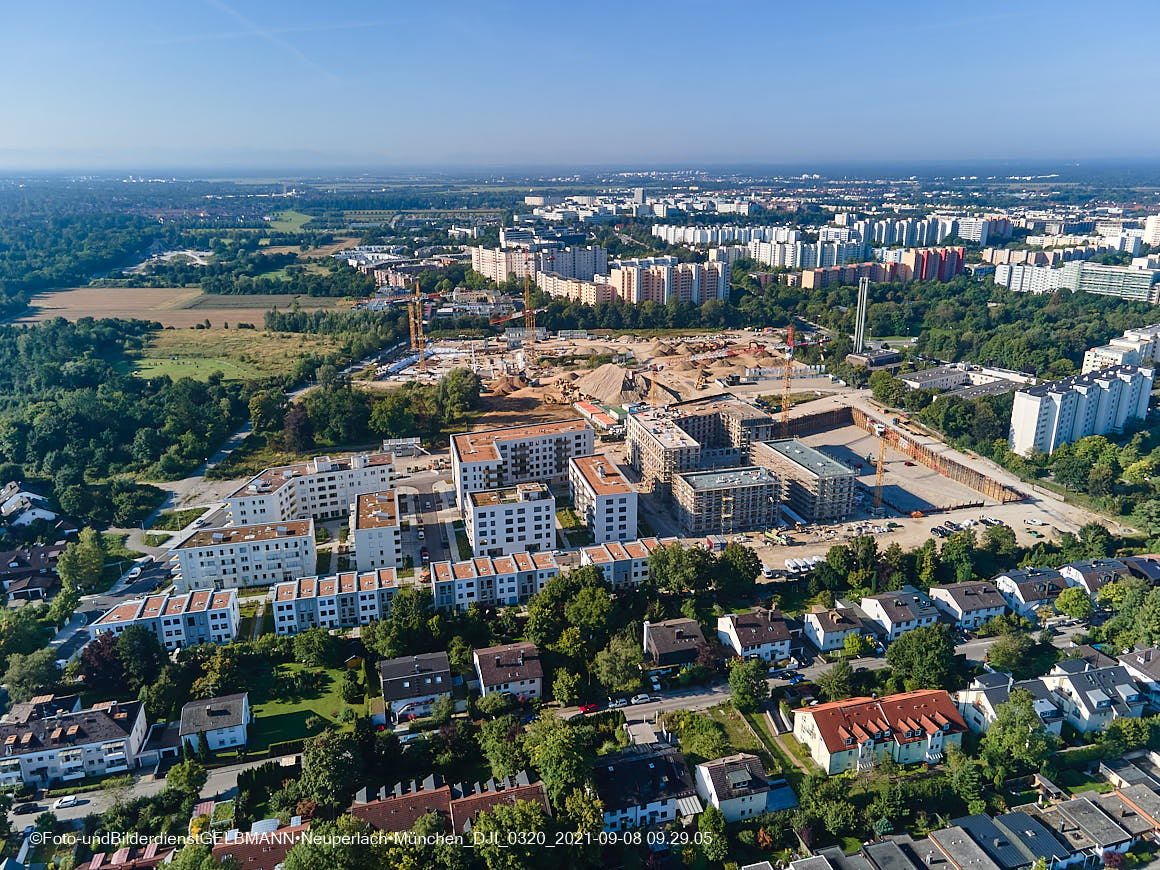 08.09.2021 - Baustelle Alexisquartier in Neuperlach