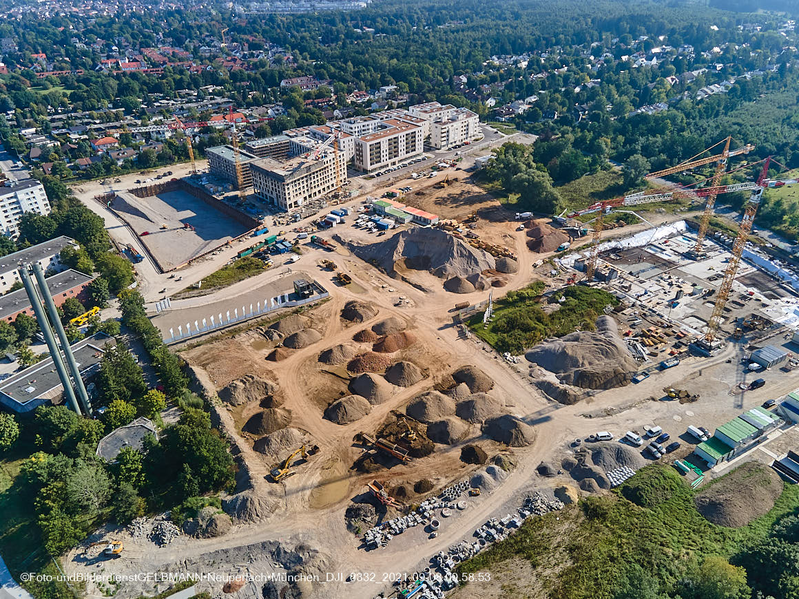 08.09.2021 - Baustelle Pandionveerde in Neuperlach