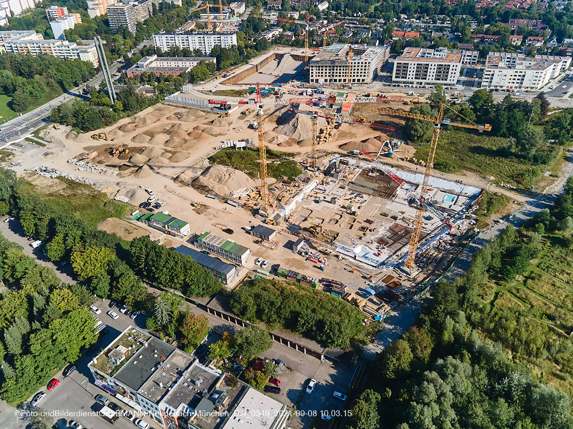 08.09.2021 - Baustelle Pandionveerde in Neuperlach