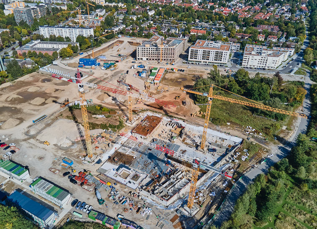 01.10.2021 - Baustelle Pandionverde und Alexisquartier in Neuperlach