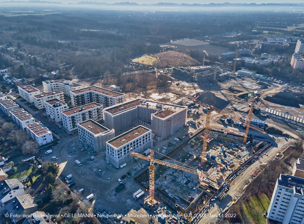 14.01.2022 - Baustelle Alexisquartier nach der Weihnachtspause