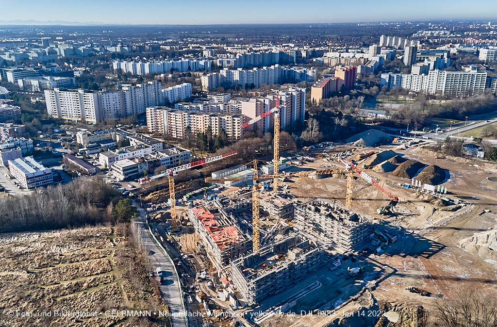 14.01.2022 - Baustelle Pandionverde nach der Weihnachtspause