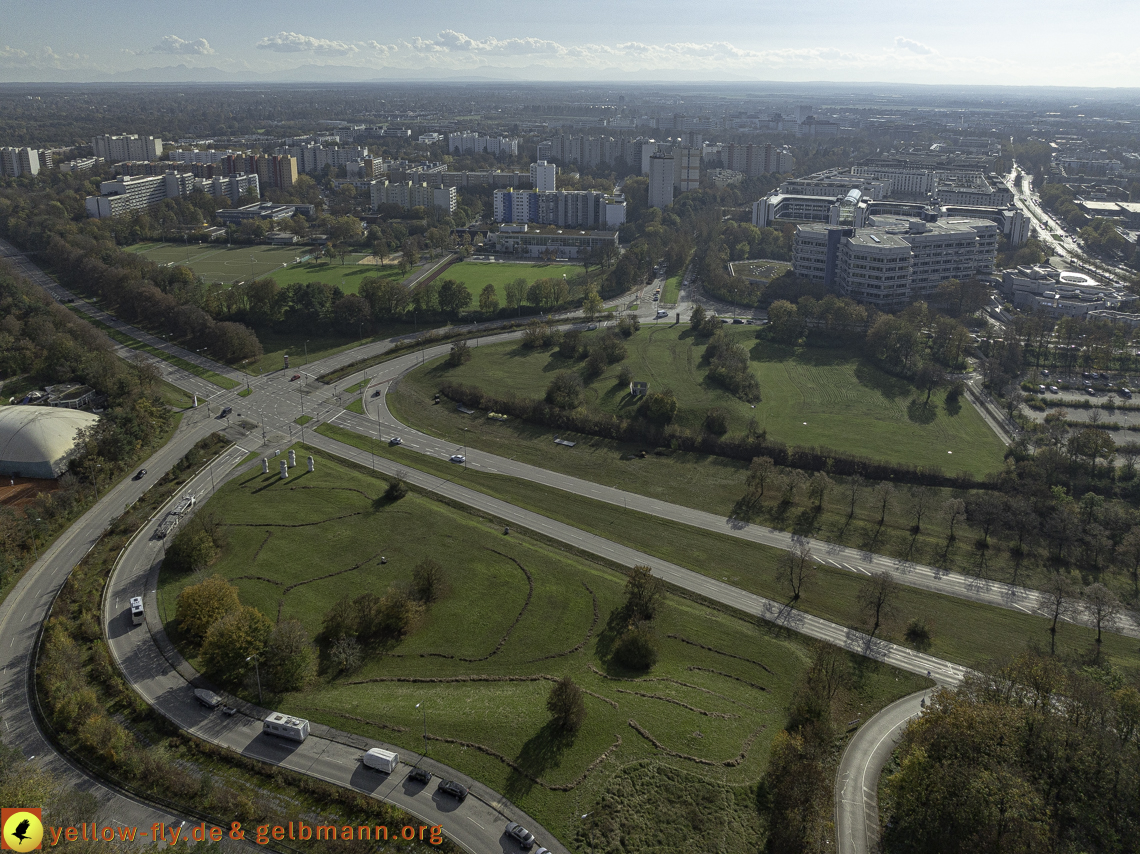 29.10.2024 - Spange und Umgebung in Neuperlach mit Kunstwerk